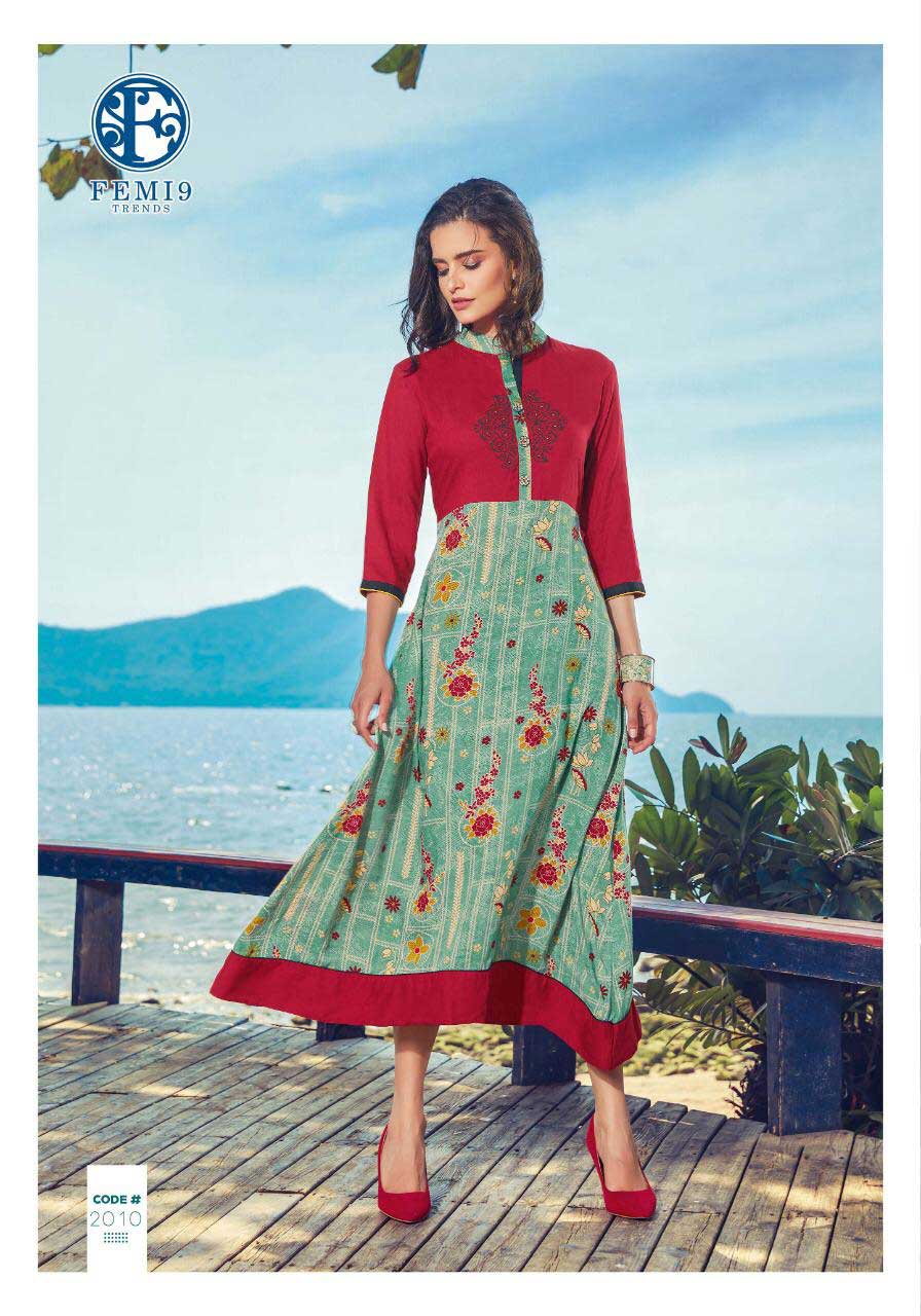 Fizzah Vol-2 Femi9trends Print Embroidery Kurtis Set Fizzah Vol-2 Femi9trends Print Embroidery Kurtis Set